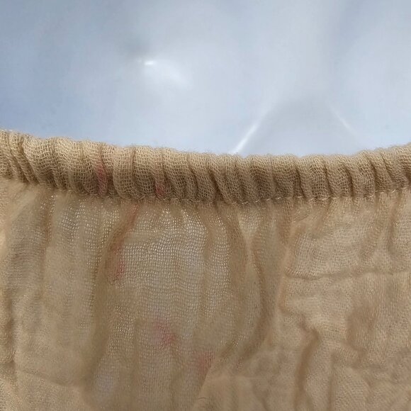 Tan Granny Square Crochet Tank Y2K Boho Hippie Granola Festival S - Picture 7 of 11